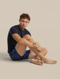 Men's Merino 150 Anatomica Boxers Moss Bloom Midnight Navy - 5