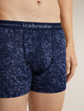 Men's Merino 150 Anatomica Boxers Moss Bloom Midnight Navy - 4