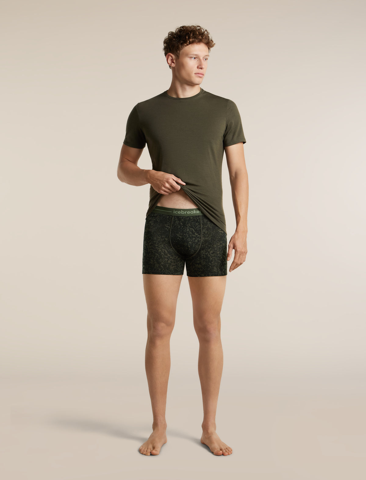 Men's Merino 150 Anatomica Boxers Moss Bloom Dark Loden/Aop - 6