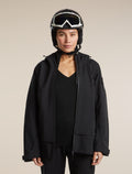 Women's Merino 260 Oasis Long Sleeve V Neck Black - 5