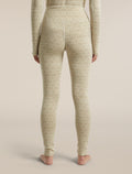 Women's Merino 260 Oasis Vertex High Rise Thermal Leggings Alpine Geo Undyed/Cumin - 2