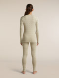 Women's Merino 260 Oasis Vertex Long Sleeve Thermal Crewe Alpine Geo Undyed/Cumin - 6