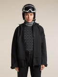 Women's Merino 260 Oasis Vertex Long Sleeve Thermal Crewe Alpine Geo Black/Snow - 5