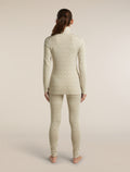 Women's Merino 260 Oasis Vertex Long Sleeve Thermal Half Zip Alpine Geo Undyed/Cumin - 6