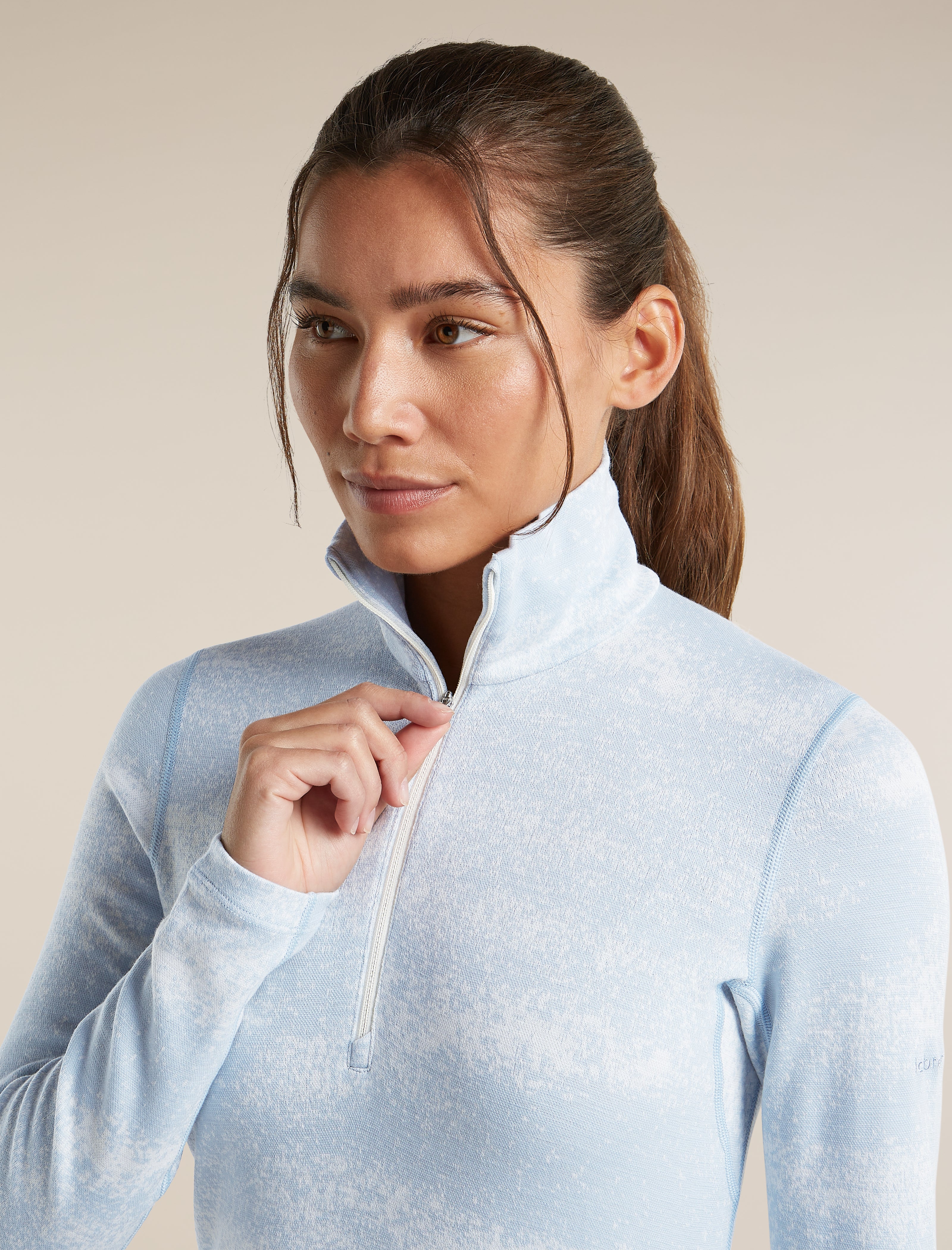 Women's Merino 260 Oasis Vertex Long Sleeve Half Zip Chillwave