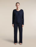 Women's Merino 150 Lodge Pants Midnight Navy - 3