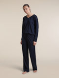 Women's Merino 150 Lodge Pants Midnight Navy - 4