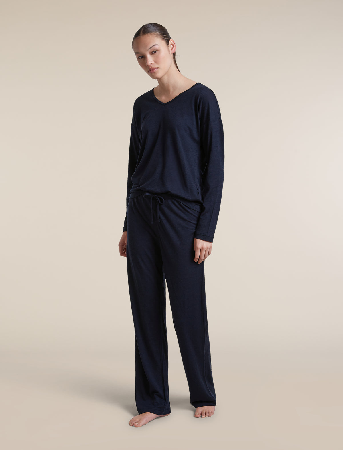 Women's Merino 150 Lodge Pants Midnight Navy - 4