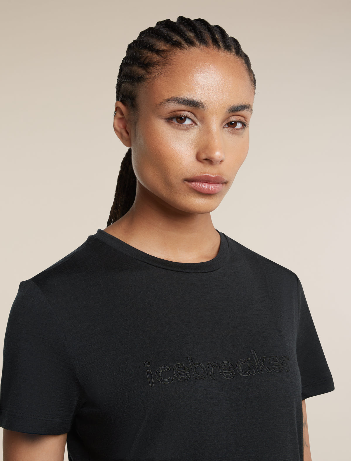 Women's Merino 150 Tech Lite Short Sleeve Tee IB Stitchline Black - 5