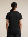 Women's Merino 150 Tech Lite Short Sleeve Tee IB Stitchline Black - 2