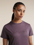 Women's Merino 150 Tech Lite Short Sleeve Tee IB Stitchline Grey Plum - 6