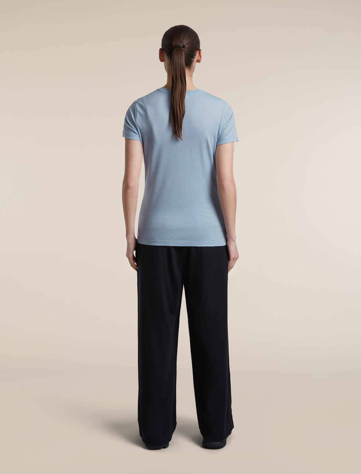 Women's Merino 150 Tech Lite Short Sleeve Tee IB Stitchline Zinc Blue - 7