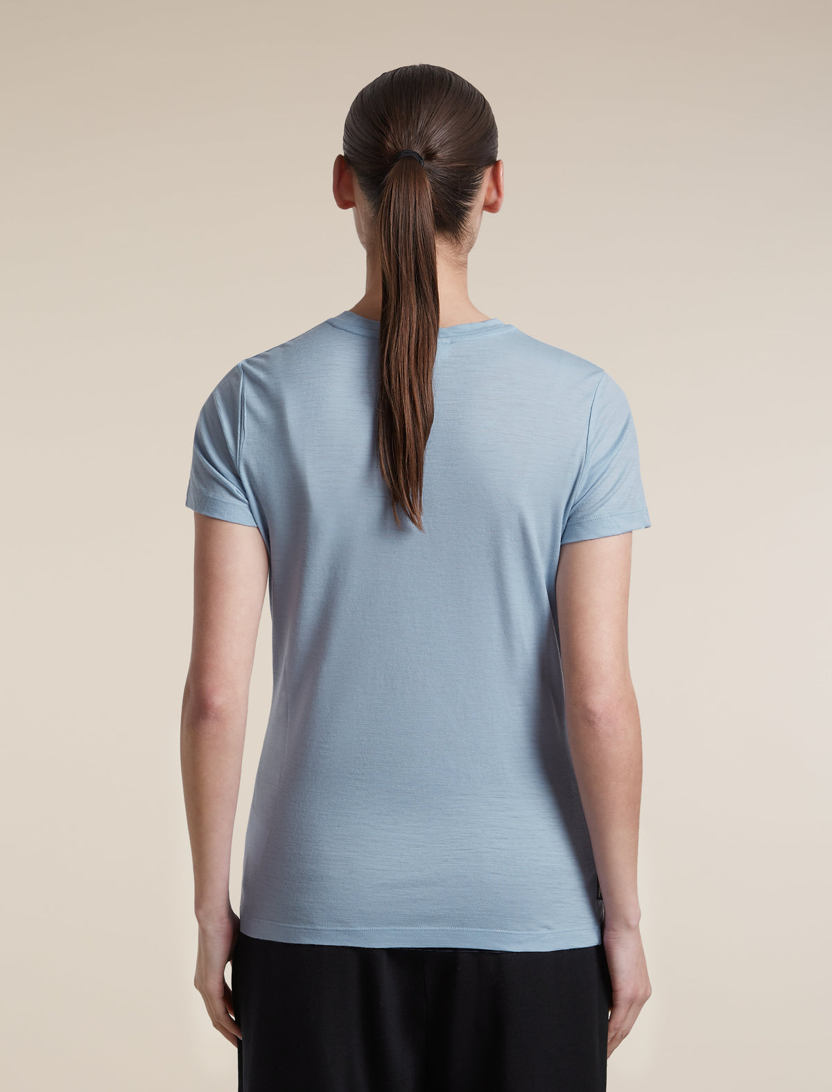 Women's Merino 150 Tech Lite Short Sleeve Tee IB Stitchline Zinc Blue - 2