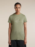 Women's Merino 150 Tech Lite Short Sleeve Tee Peaceful Pass Sleeve Lichen - 1