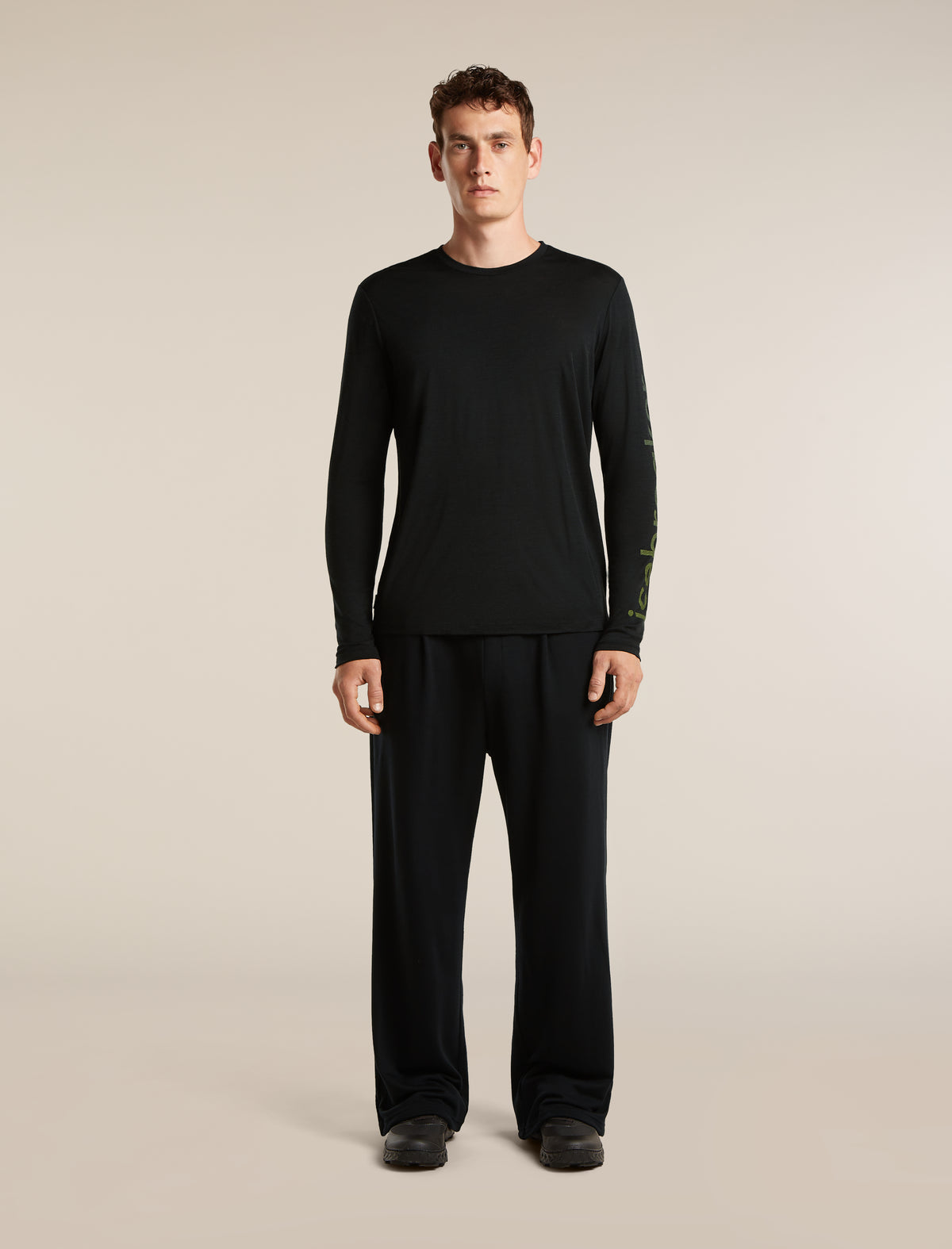 Men's Merino 150 Tech Lite Long Sleeve Tee IB Vertical Black - 3