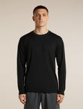 Men's Merino 150 Tech Lite Long Sleeve Relaxed Tee Black - 1