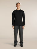 Men's Merino 150 Tech Lite Long Sleeve Relaxed Tee Black - 3