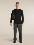 Men's Merino 150 Tech Lite Long Sleeve Relaxed Tee Black - 4