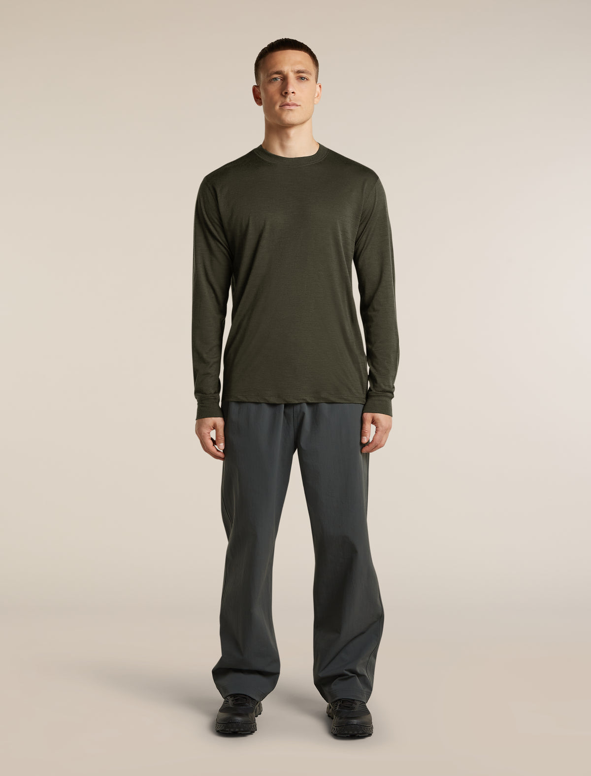 Men's Merino 150 Tech Lite Long Sleeve Relaxed Tee Dark Loden - 3