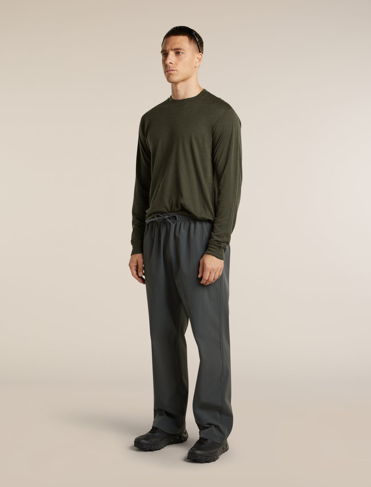Men's Merino 150 Tech Lite Long Sleeve Relaxed Tee Dark Loden - 4