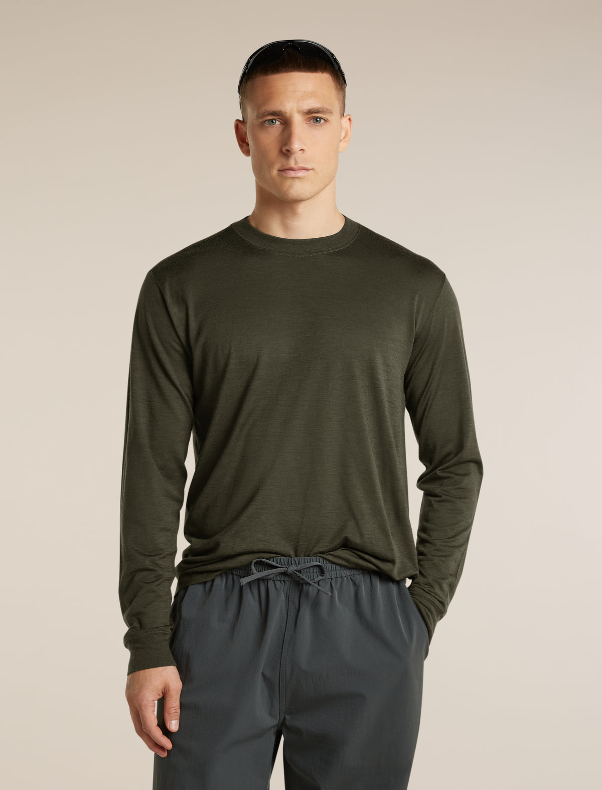 Men's Merino 150 Tech Lite Long Sleeve Relaxed Tee Dark Loden - 5