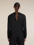 Women's Merino 150 Tech Lite Long Sleeve Relaxed Tee Black - 2