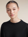 Women's Merino 150 Tech Lite Long Sleeve Relaxed Tee Black - 7