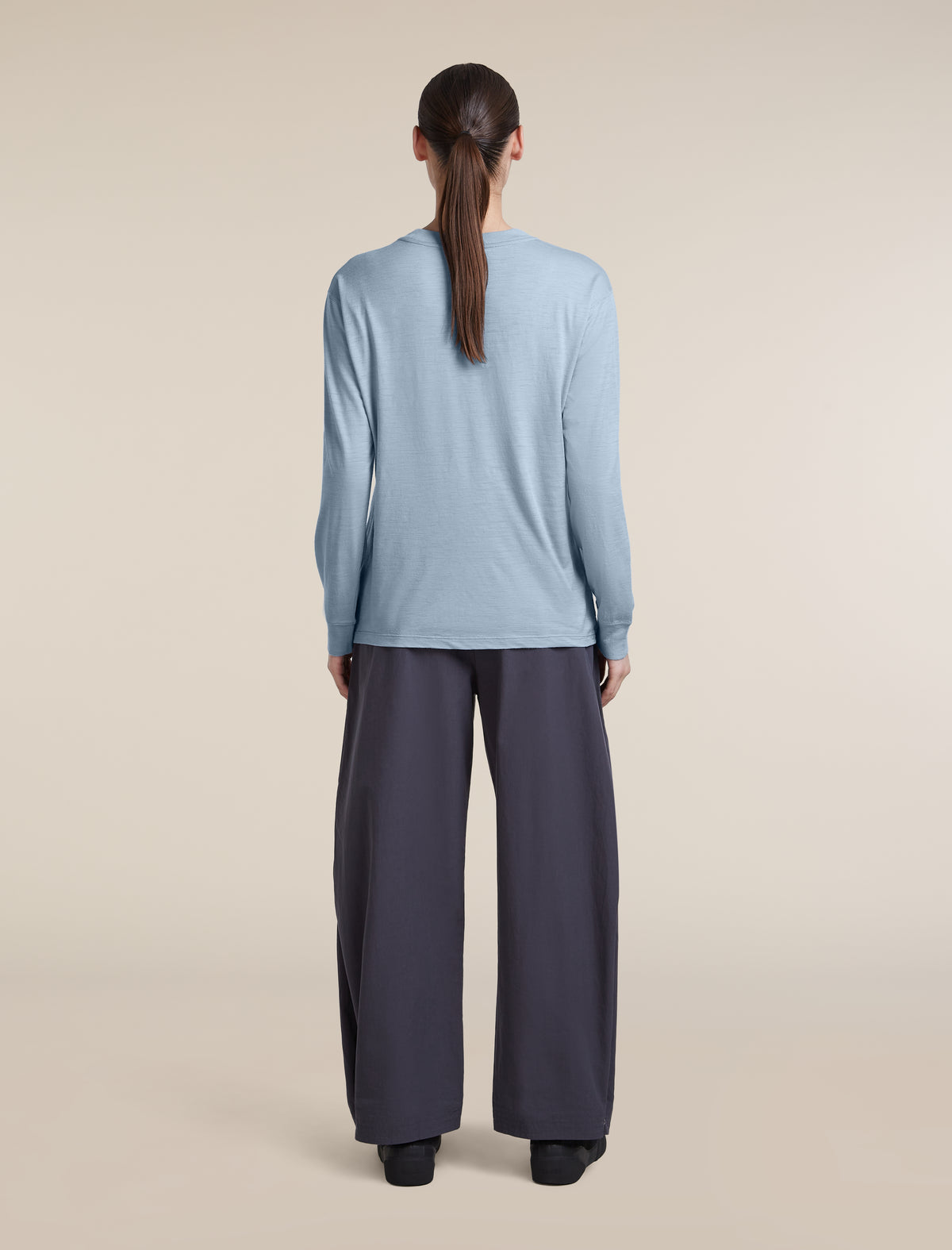 Women's Merino 150 Tech Lite Long Sleeve Relaxed Tee Zinc Blue - 6