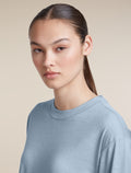 Women's Merino 150 Tech Lite Long Sleeve Relaxed Tee Zinc Blue - 7
