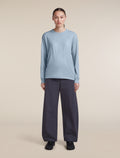 Women's Merino 150 Tech Lite Long Sleeve Relaxed Tee Zinc Blue - 3