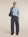 Women's Merino 150 Tech Lite Long Sleeve Relaxed Tee Zinc Blue - 4