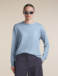 Women's Merino 150 Tech Lite Long Sleeve Relaxed Tee Zinc Blue - 5