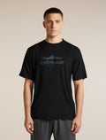Men's Merino 150 Tech Lite Short Sleeve Relaxed Tee icebreaker Heritage Black - 1