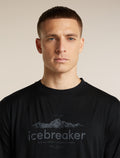 Men's Merino 150 Tech Lite Short Sleeve Relaxed Tee icebreaker Heritage Black - 6