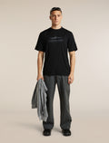 Men's Merino 150 Tech Lite Short Sleeve Relaxed Tee icebreaker Heritage Black - 4