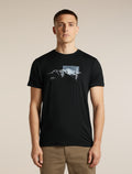 Men's Merino 150 Tech Lite Short Sleeve Tee Pure Altitude Black - 1