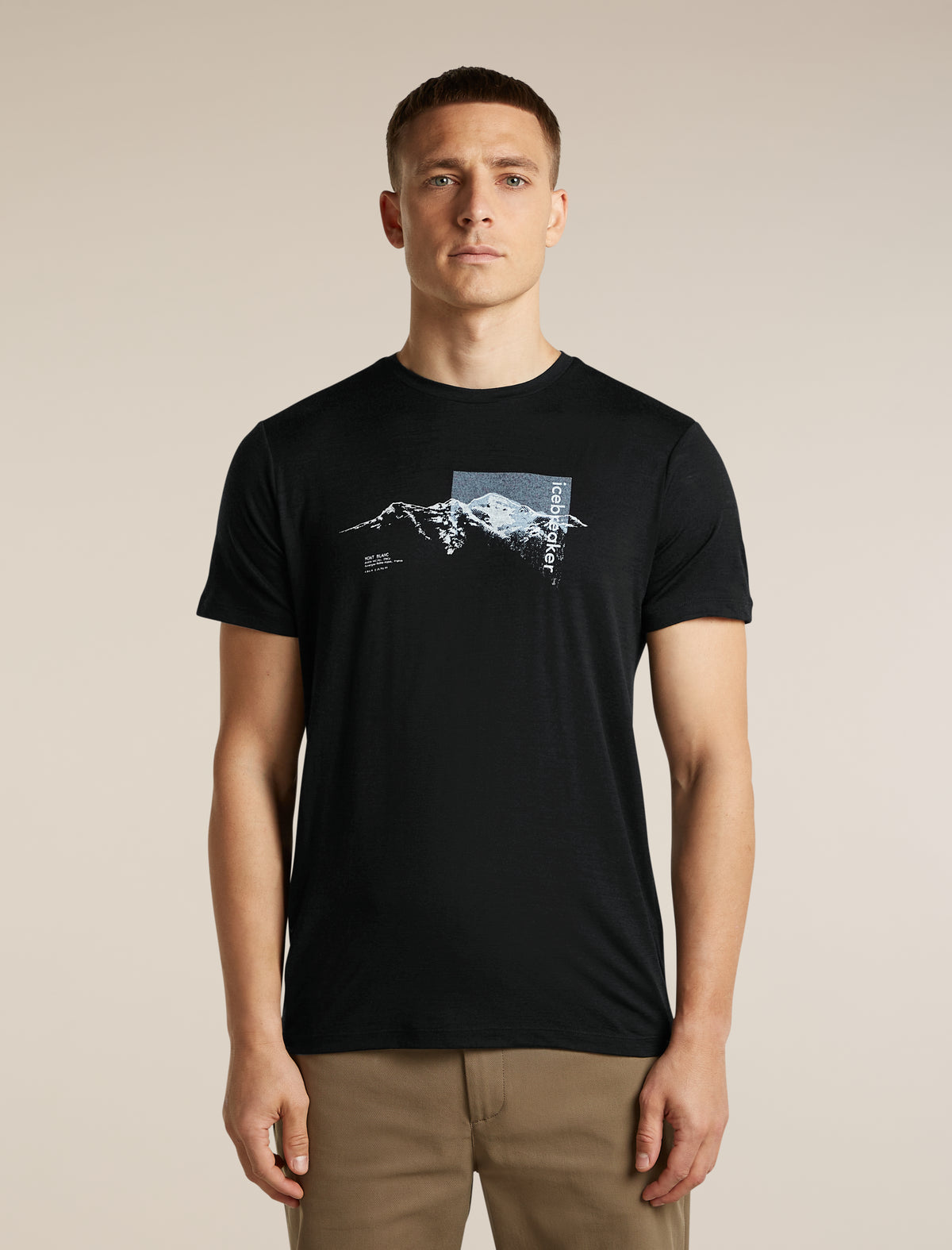 Men's Merino 150 Tech Lite Short Sleeve Tee Pure Altitude Black - 1