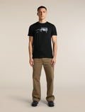 Men's Merino 150 Tech Lite Short Sleeve Tee Pure Altitude Black - 3