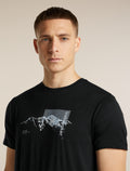 Men's Merino 150 Tech Lite Short Sleeve Tee Pure Altitude Black - 7