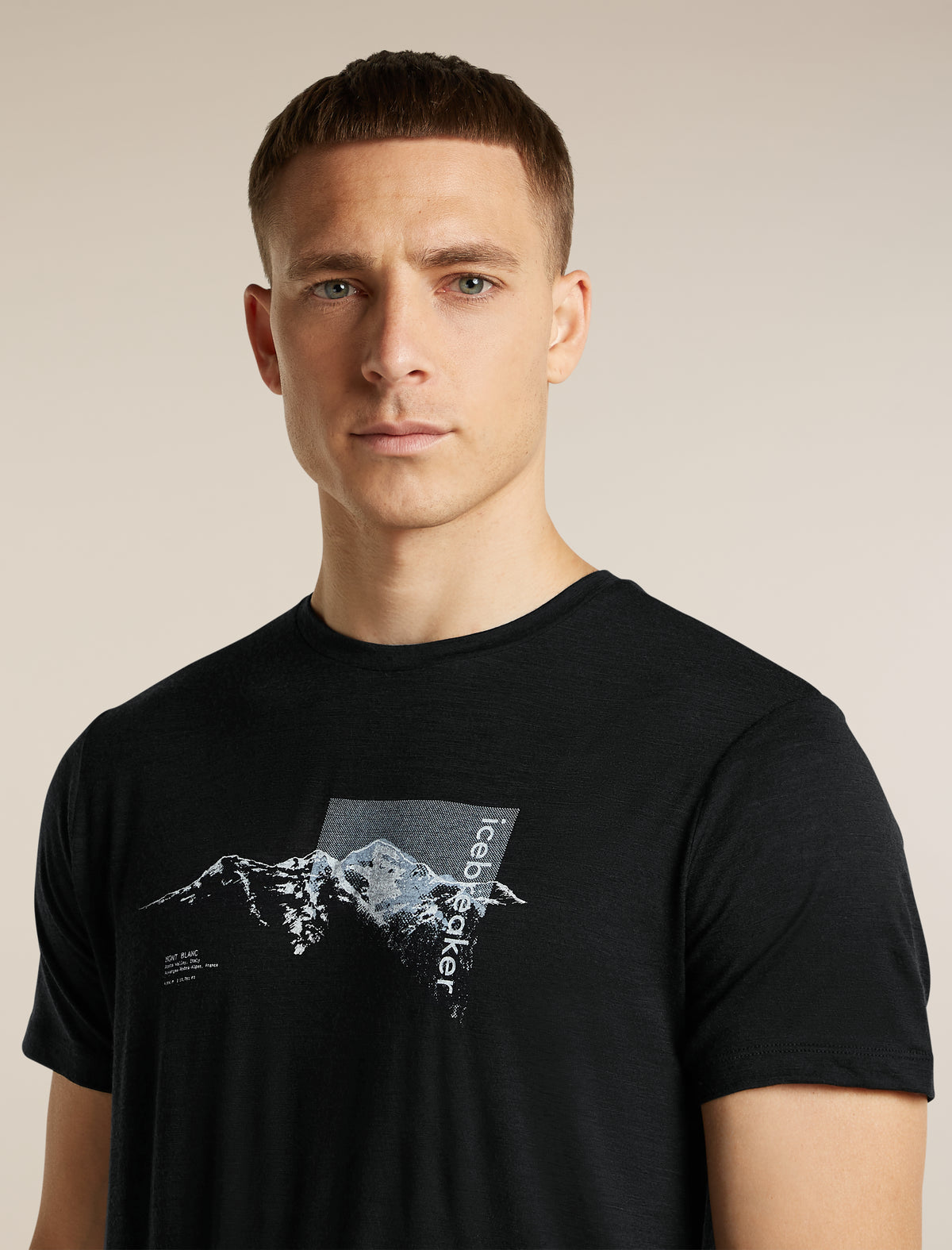 Men's Merino 150 Tech Lite Short Sleeve Tee Pure Altitude Black - 7