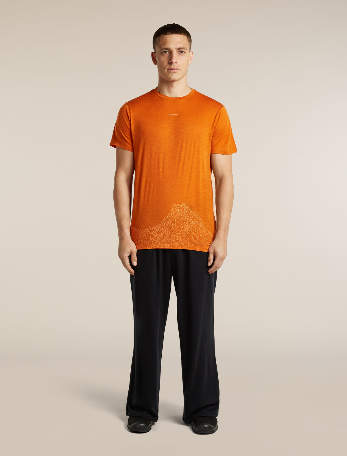 Men's Merino 150 Tech Lite Short Sleeve Tee 3D Mapping Spice - 3