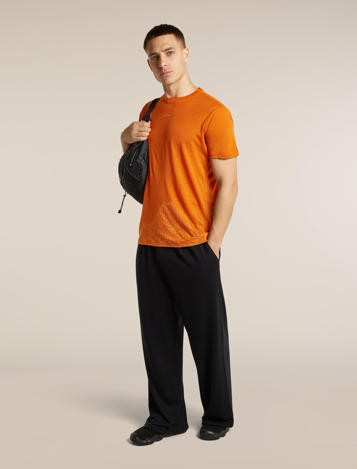 Men's Merino 150 Tech Lite Short Sleeve Tee 3D Mapping Spice - 4