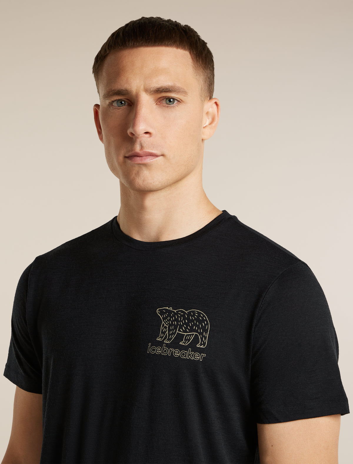 Men's Merino 150 Tech Lite Short Sleeve Tee Forest Footsteps Black - 6