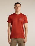 Men's Merino 150 Tech Lite Short Sleeve Tee Forest Footsteps Agate - 1