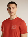 Men's Merino 150 Tech Lite Short Sleeve Tee Forest Footsteps Agate - 6