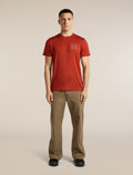 Men's Merino 150 Tech Lite Short Sleeve Tee Forest Footsteps Agate - 3
