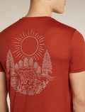Men's Merino 150 Tech Lite Short Sleeve Tee Forest Footsteps Agate - 7