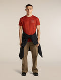 Men's Merino 150 Tech Lite Short Sleeve Tee Forest Footsteps Agate - 4