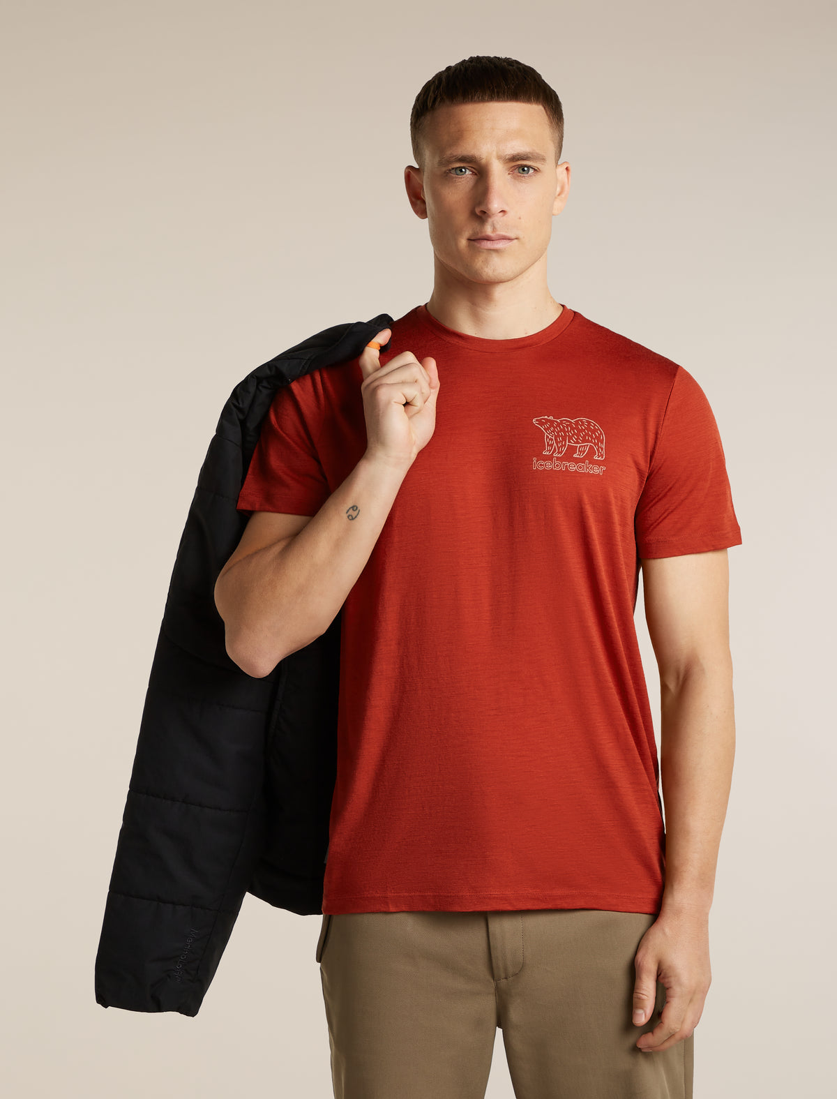 Men's Merino 150 Tech Lite Short Sleeve Tee Forest Footsteps Agate - 5