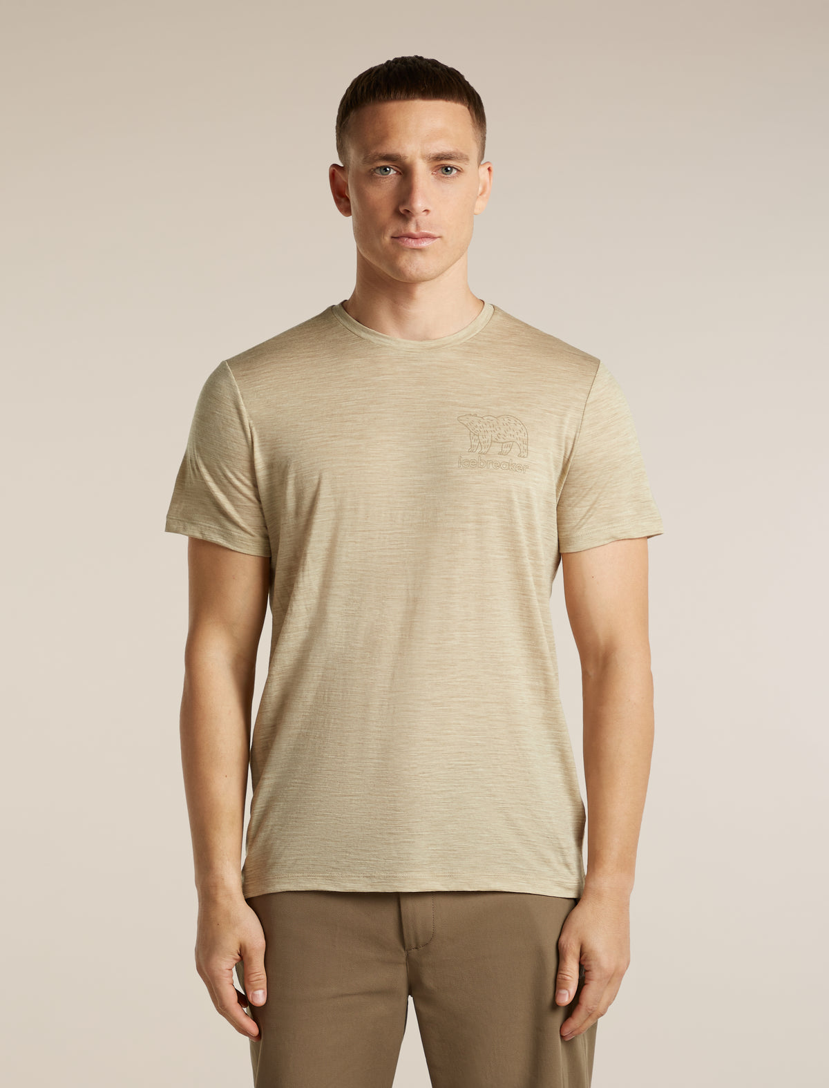Men's Merino 150 Tech Lite Short Sleeve Tee Forest Footsteps Bay Heather - 1